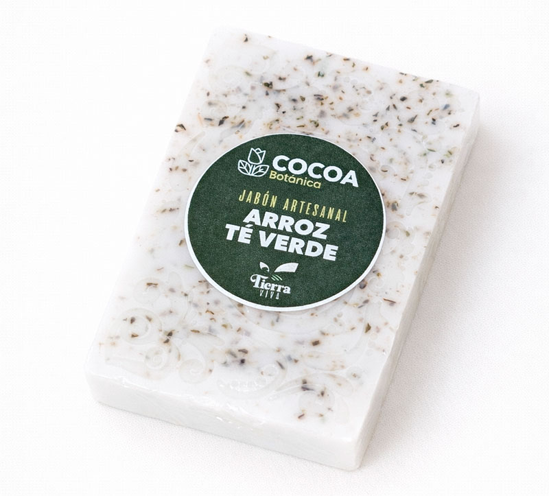 Jabón arroz y té verde